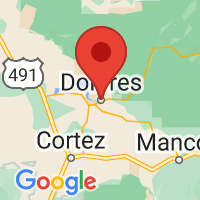Map of Dolores, CO US
